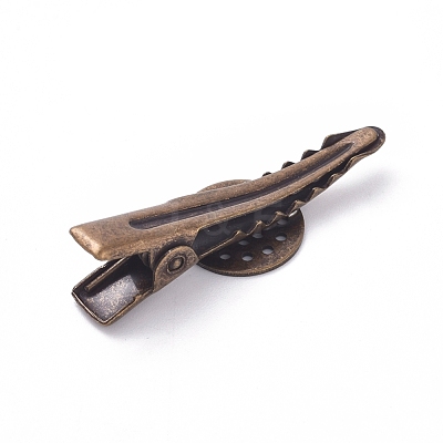 Hair Accessories Iron Alligator Hair Clip Findings X-IFIN-L035-05AB-NF-1