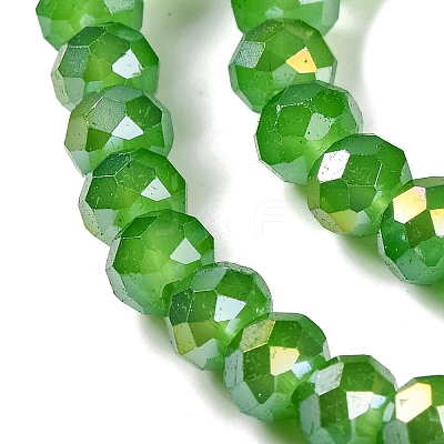 Baking Electroplate Glass Beads Strands DGLA-A039-J6MM-B11-1