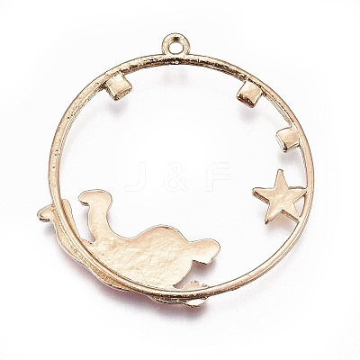 Zinc Alloy Enamel Pendants X-ENAM-F118-04C-1