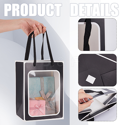 Paper Gift Storage Bags with Handle CARB-WH0017-10B-01-1