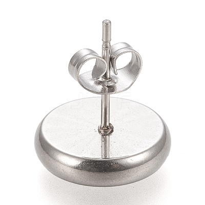 Non-Tarnish 304 Stainless Steel Stud Earring Settings X-STAS-K202-05D-P-1