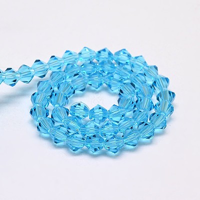Imitate Austrian Crystal Bicone Glass Beads Strands LS-GLAA-F029-4x4mm-19-1
