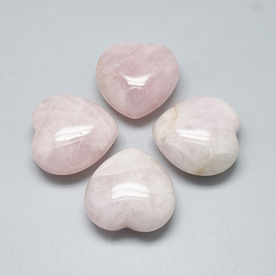 Natural Rose Quartz Heart Love Stones G-S336-01D-12-1