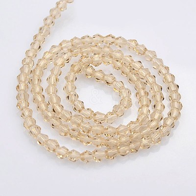 Bicone Glass Beads Strands LS-EGLA-P016-3mm-12-1