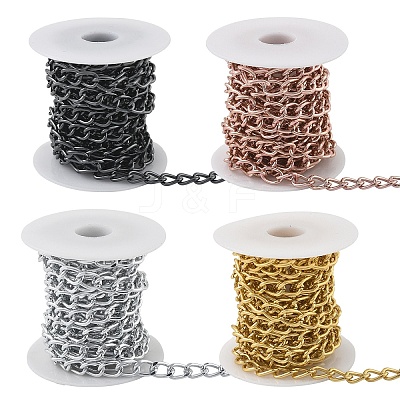 Aluminium Twisted Curb Chains CHA-YW0001-05-1