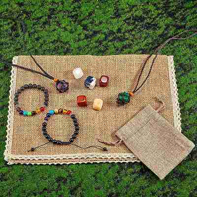 3Pcs 3 Style Natural Mixed Stone Beads Stretch Bracelets Set DIY-SZ0007-03-1