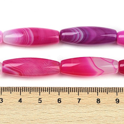 Natural Striped Agate/Banded Agate Beads Strands G-S280-10C-1