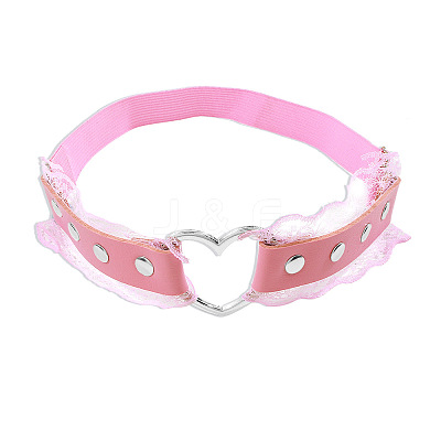 Imitation Leather Heart wing Alloy Leg Chain WGF1871-08-1