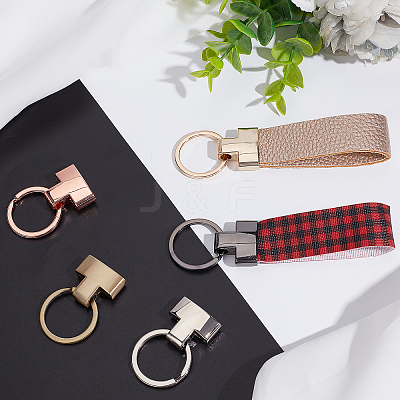 5 Sets 5 Colors Alloy Keychain Clasps DIY-WR0001-93-1