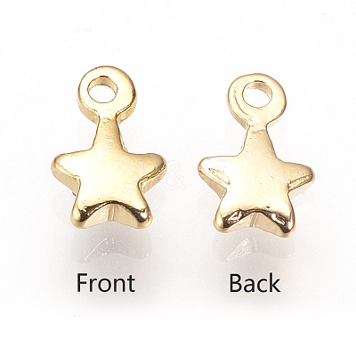 Brass Charms X-KK-R058-071G-1