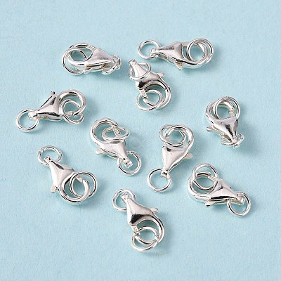 925 Sterling Silver Lobster Claw Clasps STER-I010-10mm-1
