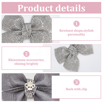 4Pcs Rhinestone Shoe Buckle Clips FIND-FG0003-13C-1