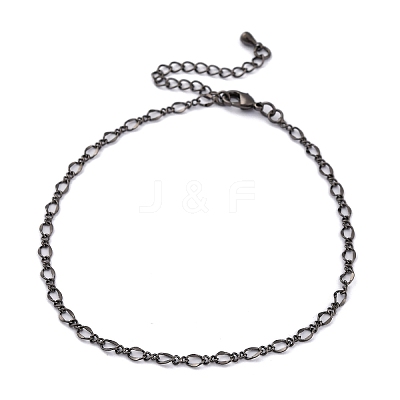 Rack Plating Brass Curb Chain Bracelets for Women BJEW-G735-16B-1
