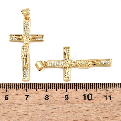 Easter Brass Micro Pave Clear Cubic Zirconia Pendants CU-CBADC6C-09G-01-1
