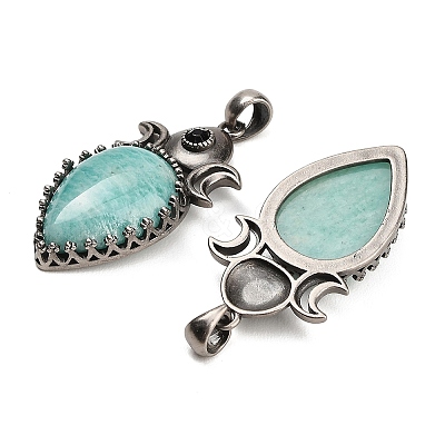 Natural Amazonite Pendants GG-CBACC2B-05AS-03-1