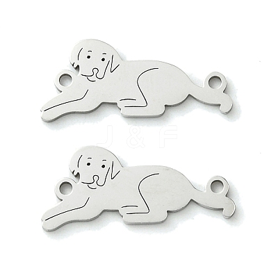 Non-Tarnish 201 Stainless Steel Connector Charms STAS-U003-06P-1