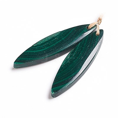 Natural Malachite Pendants G-G827-01C-1