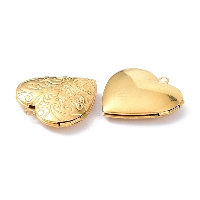 Ion Plating(IP) 304 Stainless Steel Locket Pendants STAS-P291-06G-1