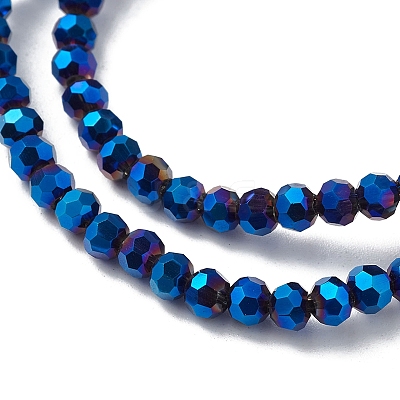 Electroplate Glass Beads Strands EGLA-K015-10A-1