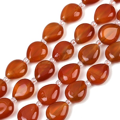 Natural Carnelian Beads Strands G-K393-E02-10x12-1