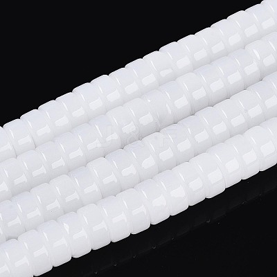 Imitation Jade Glass Beads Strands GLAA-N026-3x6mm-J01-1