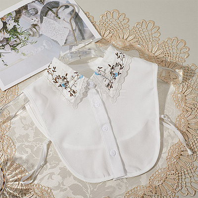 Detachable Polyester Shirt Collars AJEW-WH20816-028-1