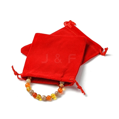 30Pcs Rectangle Velvet Pouches TP-FS0001-02D-1