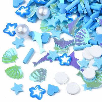 Handmade Polymer Clay Cabochons X-CLAY-N006-87-1
