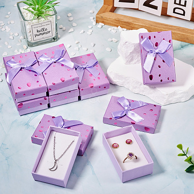 Polka Dot Pattern Cardboard Jewelry Packaging Boxes CON-TAC0011-04B-04-1