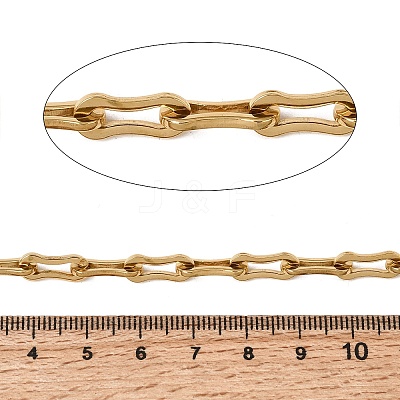 304 Stainless Steel Paperclip Chains CHS-K018-36G-1