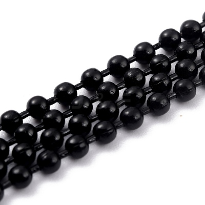Handmade Brass Ball Chains KK-J276-16B-P01-1