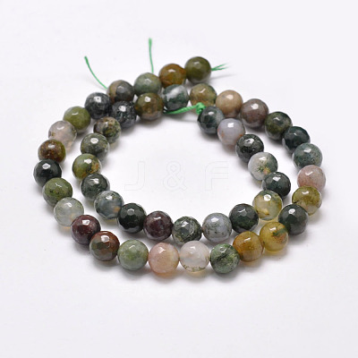 Natural Indian Agate Beads Strands G-F349-02-4mm-1