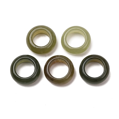 Natural Nephrite Jade/Hetian Jade Linking Rings G-Z155-09B-1