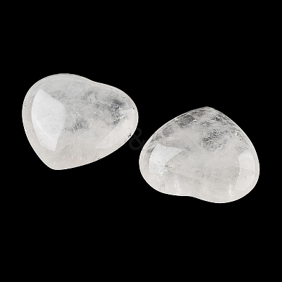 Heart Natural Quartz Crystal Palm Stones G-C134-06A-16-1