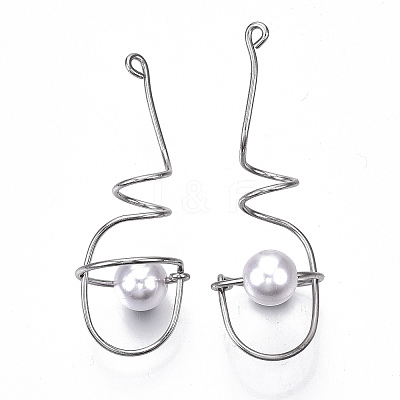 Rack Plating Alloy Wire Wrapped Big Pendants LS-PALLOY-S132-150P-RS-1