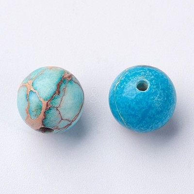 Round Natural Imperial Jasper Beads X-G-I122-10mm-10-1
