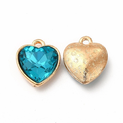 Faceted Glass Rhinestone Pendants GLAA-I051-B21-1