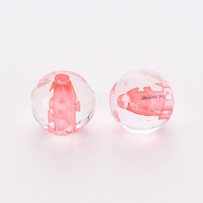 Transparent Acrylic Beads TACR-S154-10A-52-1