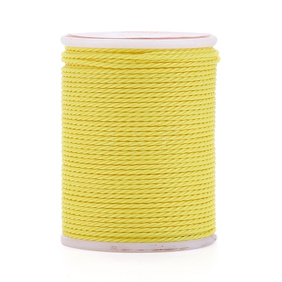 Round Waxed Polyester Cord YC-G006-01-1.0mm-04-1