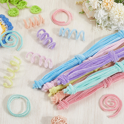 7 Colors DIY Plush Sticks FIND-WH20019-101D-1