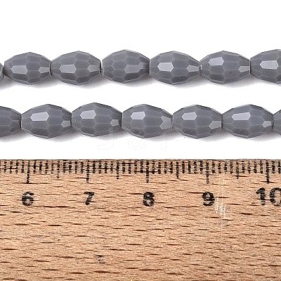 Opaque Solid Color Glass Beads Strands LS-GLAA-N071-01A-C11-1