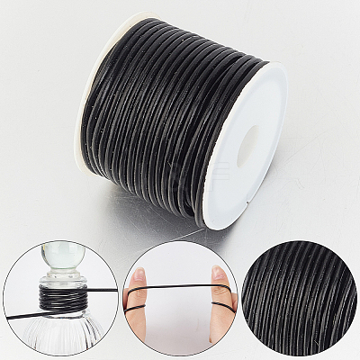 5M Round Cowhide Leather Cord WL-CL0001-34-1
