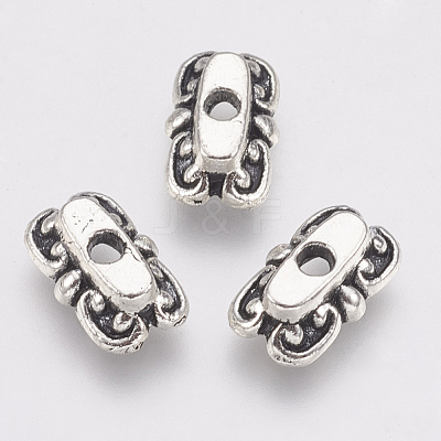 Tibetan Style Alloy Bead Caps TIBE-T011-174AS-LF-1