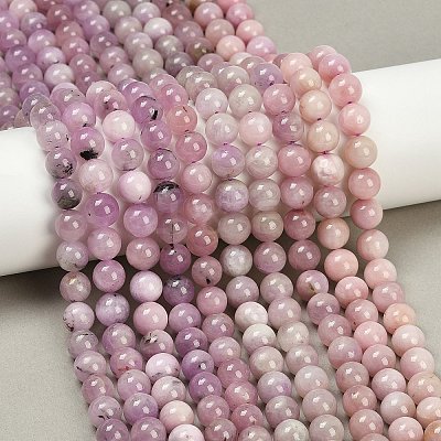 Natural Kunzite Beads Strands G-L478-11-8mm-01-1