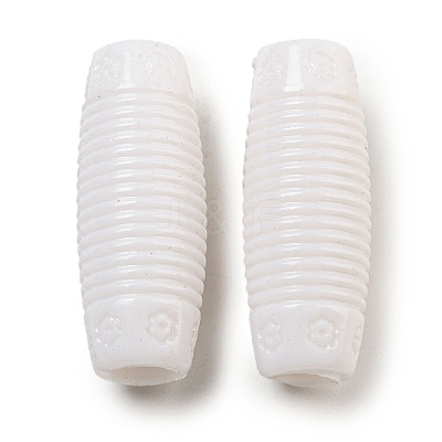 Opaque Acrylic European Beads SACR-L007-005D-1