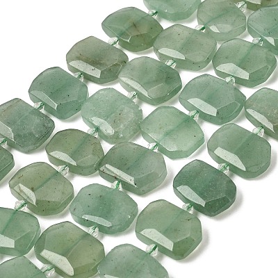 Natural Green Aventurine Beads Strands G-P434-25-1
