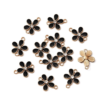 Zinc Alloy Enamel Links Connectors ENAM-WH0054-33E-1