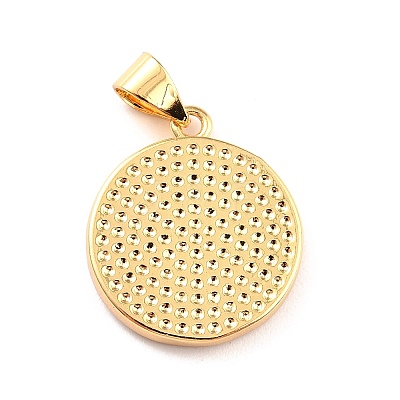 Brass Enamel Pendants KK-P209-02G-07-RS-1