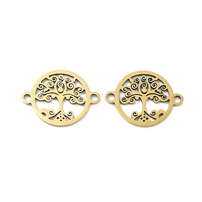 Ion Plating(IP) 201 Stainless Steel Connector Charms STAS-A090-17G-1
