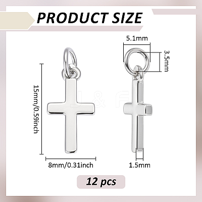 12Pcs Brass Pendants KK-BC0014-80P-1